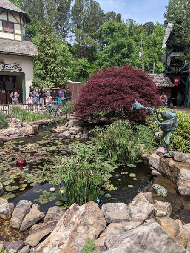 Water Feature and Musical Frog at the Georgia Renaissance Festival