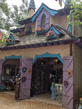 Fun kiosk at the Georgia Renaissance Festival