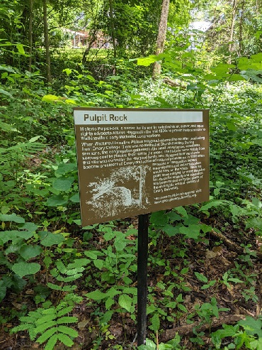 pulpit rock historical sign