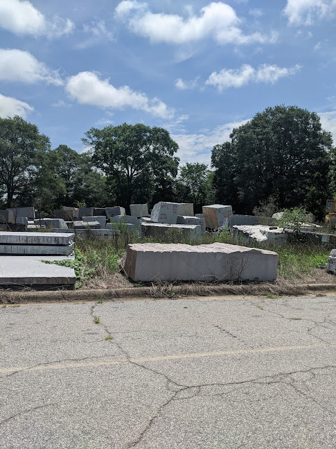 Granite yard which had imported chinese granite