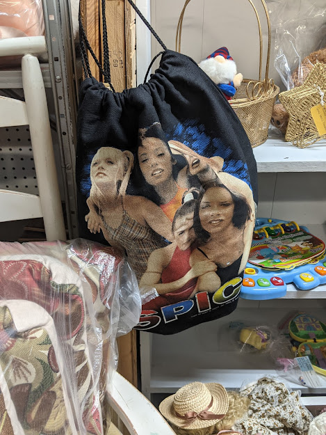 Statham Spice Girl bag